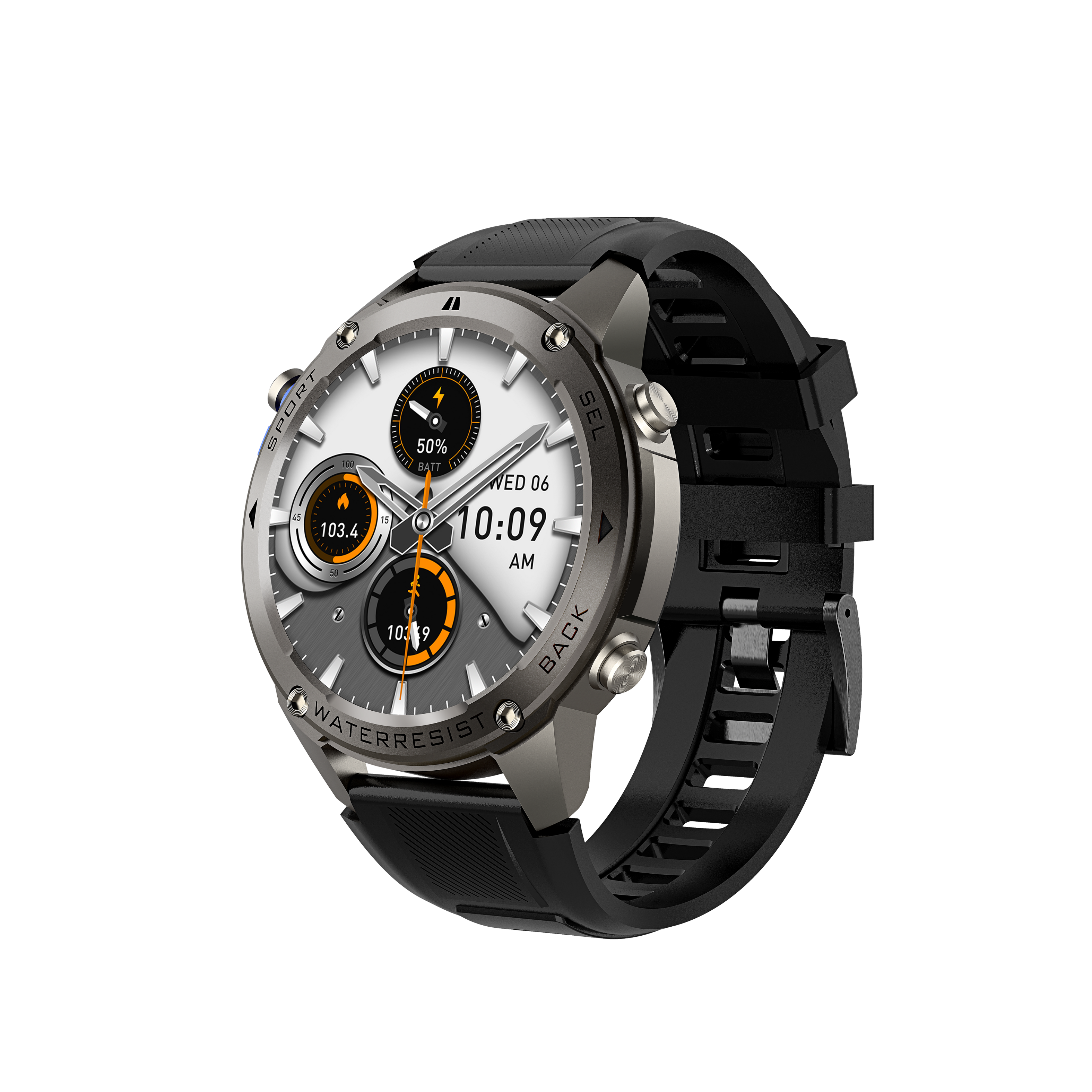 Gaia56 Pro GPS Smartwatch - Black