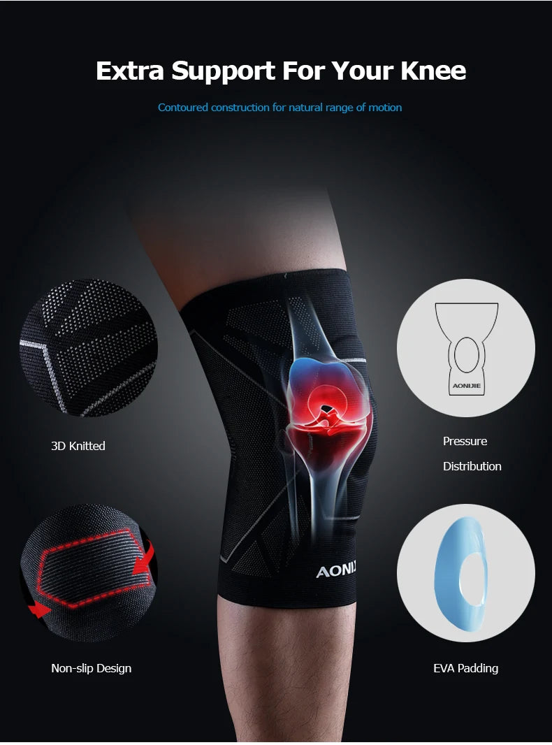 Compression Knee Brace – Non-Slip Support