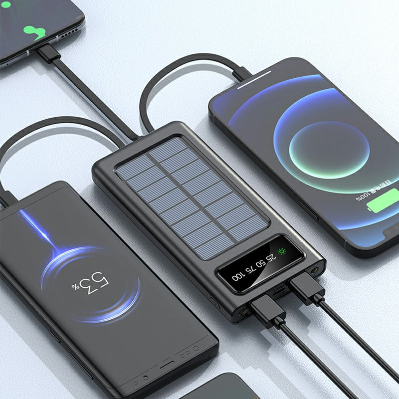Total Light Pro – Powerful Flashlight with Tripod + Solar Power Bank