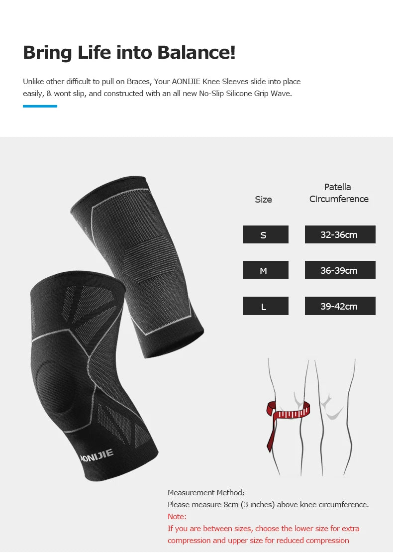 Compression Knee Brace – Non-Slip Support