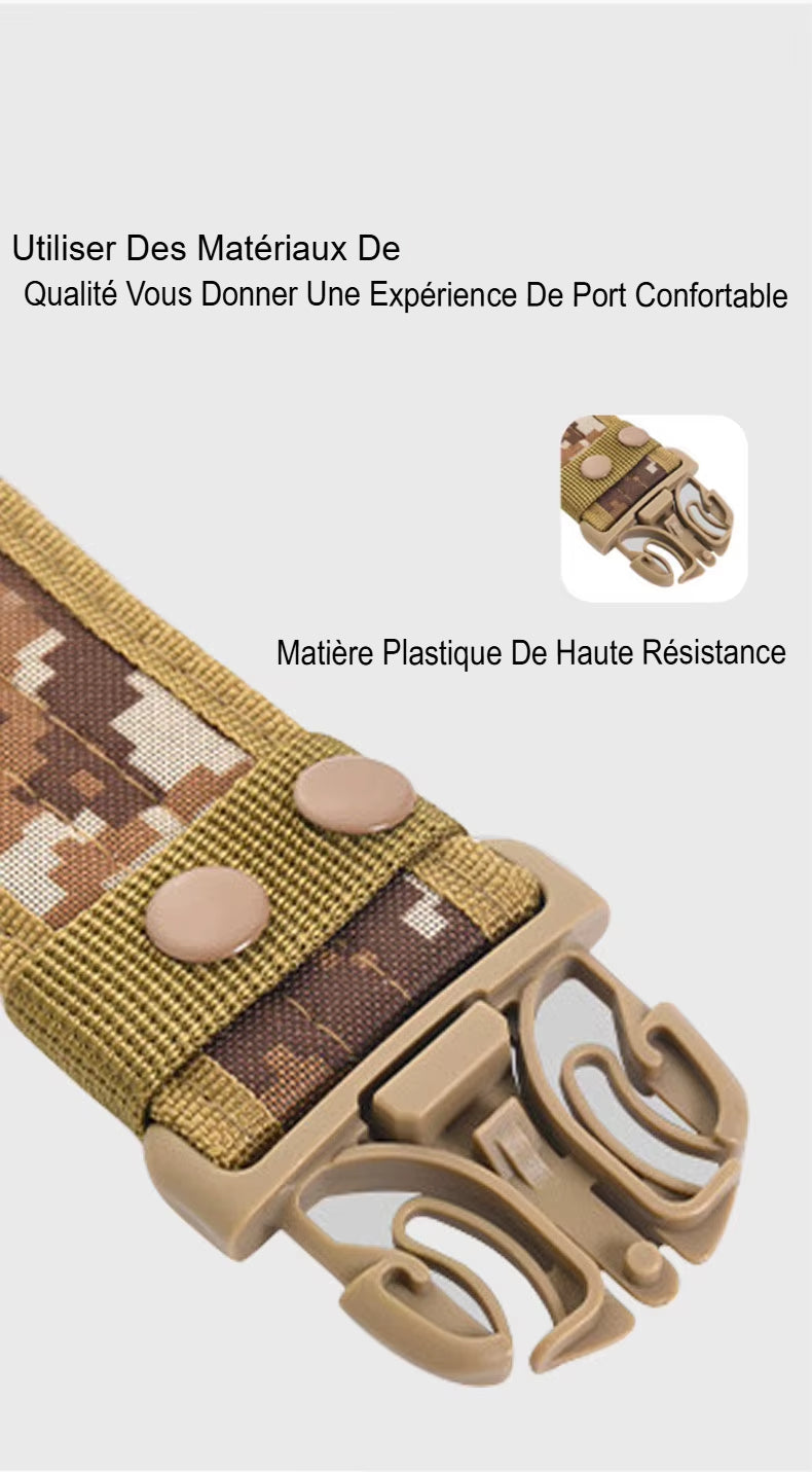 Tactical Quick-Release Military Belt for Men