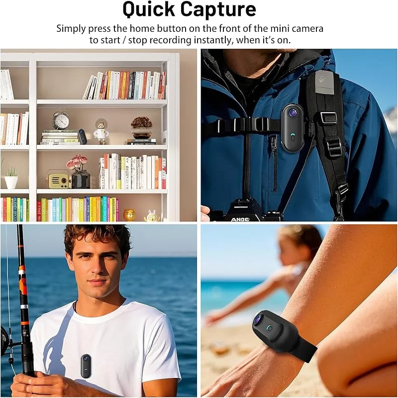 HandsFree Cam 4K – Mini Magnetic Body Camera