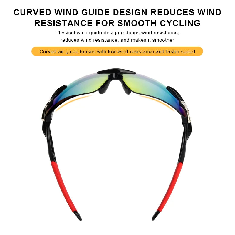 Gafas Deportivas para Ciclismo - Rojo/Azul