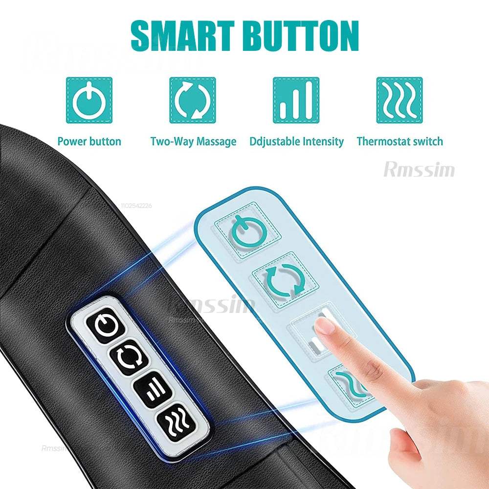 3D Shiatsu Electric Massage Pillow with Heat
