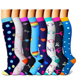Compression Socks (8 Pairs) | All-Day Support for Nurses, Travel, Running & Recovery