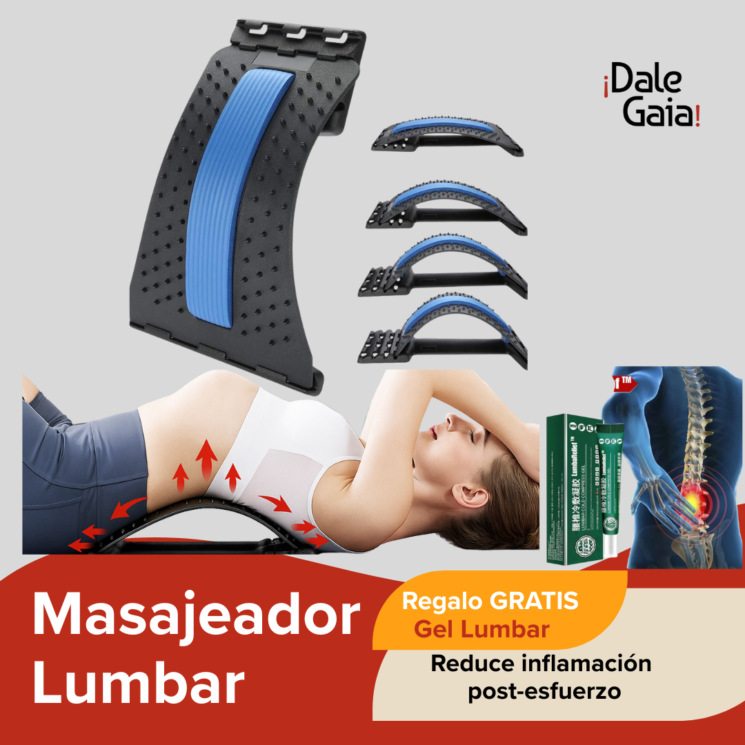 Lumbar Massager + FREE Back Relief Gel