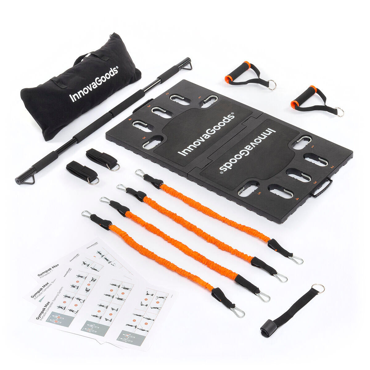 Portable Fitness Kit with Resistance Bands and Accessories