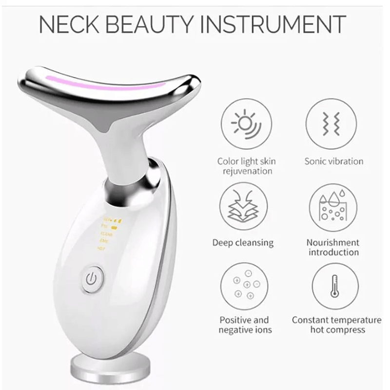 LUMI-SKIN™ – Anti-Wrinkle Facial Massager with 7 LED Light Modes