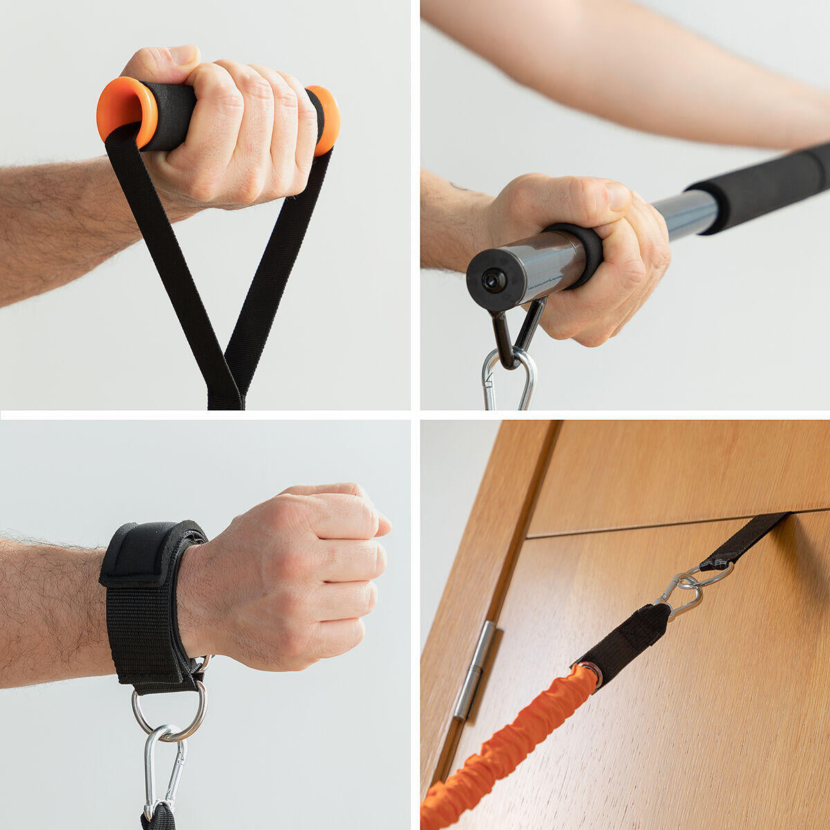 Portable Fitness Kit with Resistance Bands and Accessories