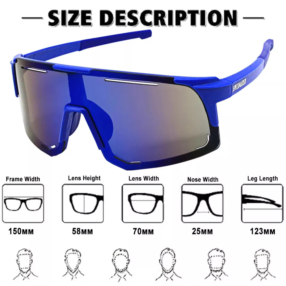 Gafas Deportivas Polarizada UV400 - 9335 Blue