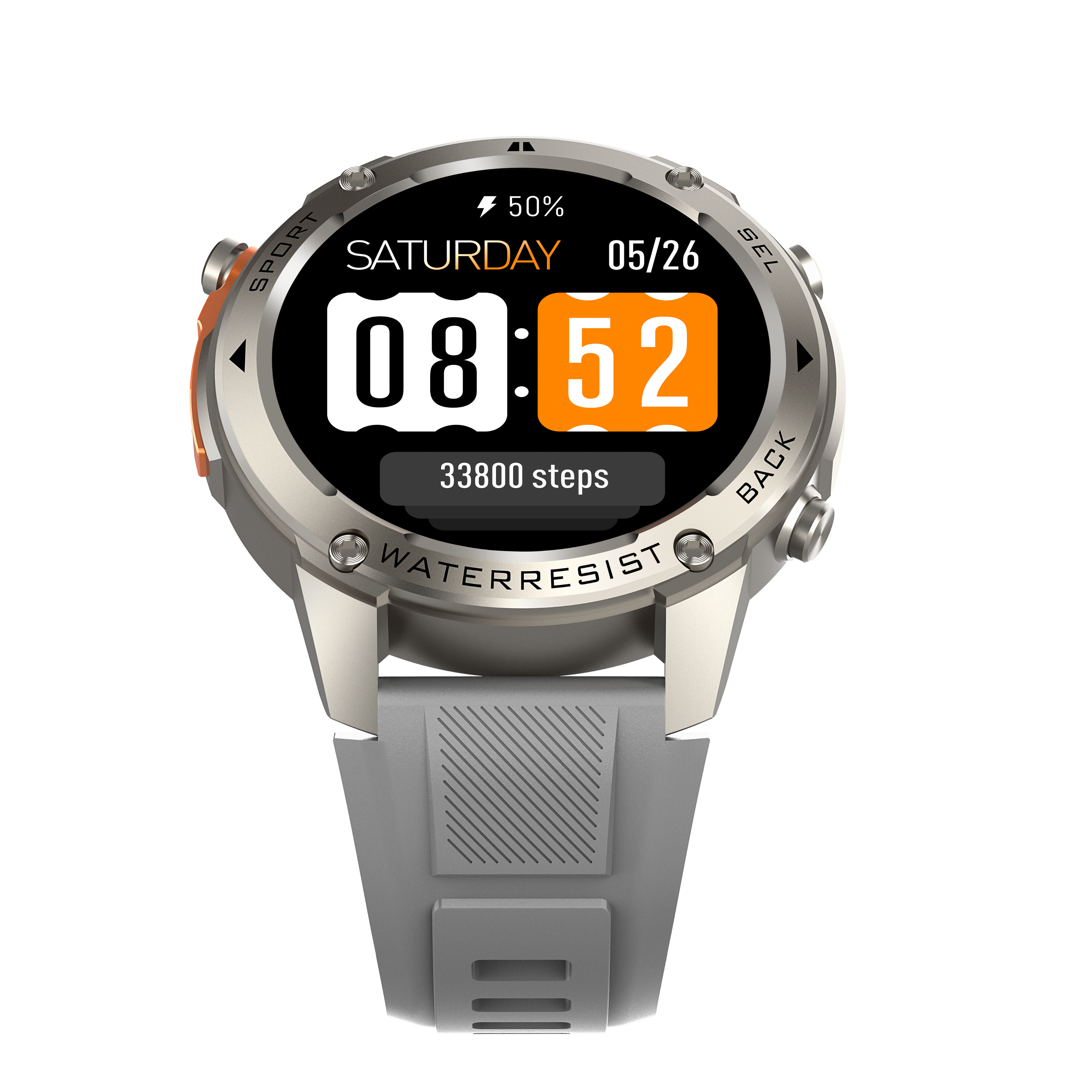 Gaia56 Pro GPS Smartwatch - Silver