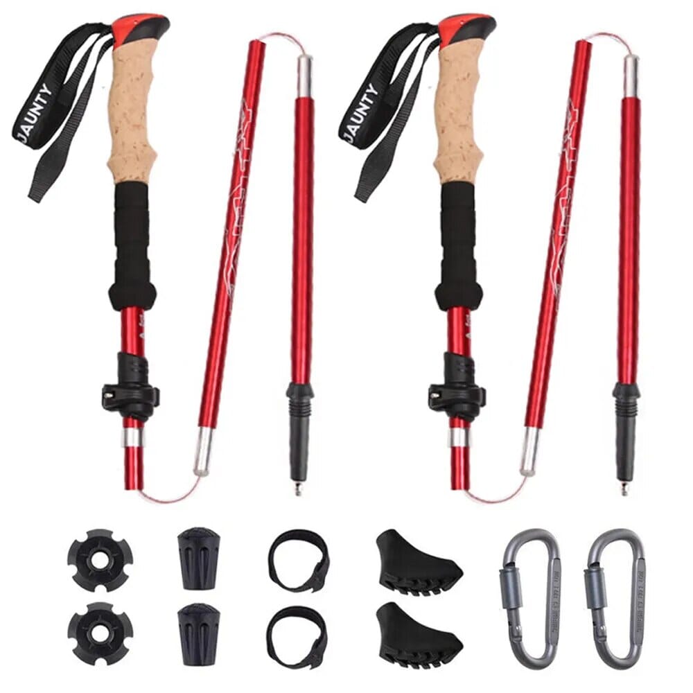 Kit 2 Bastones de Senderismo Ergonómicos Ultraligeros