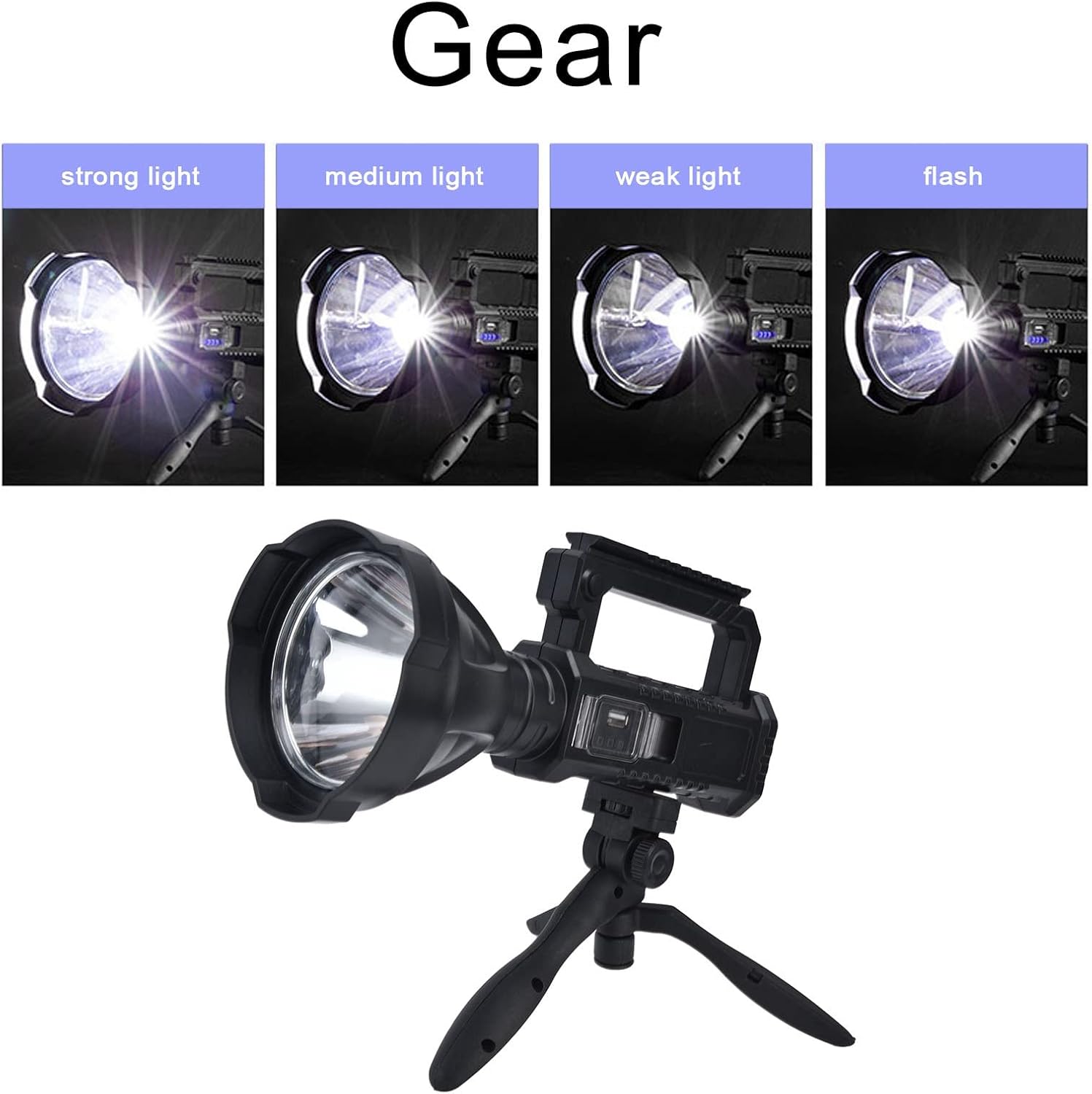 Total Light Pro – Powerful Flashlight with Tripod + Solar Power Bank