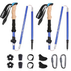 Kit 2 Bastones de Senderismo Ergonómicos Ultraligeros