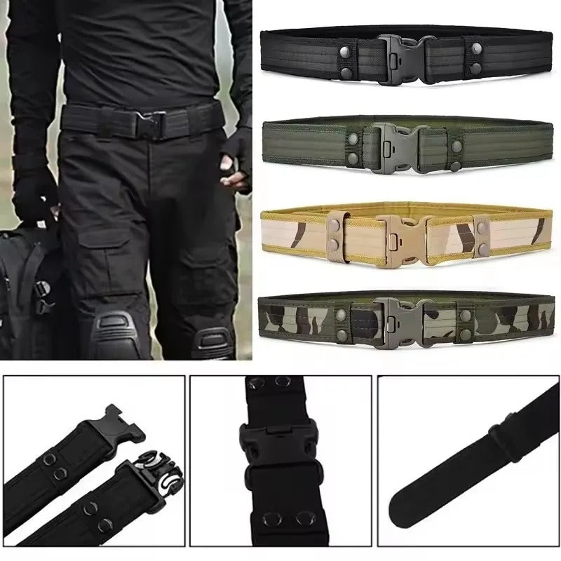 Tactical quick-release belt for men – military belt