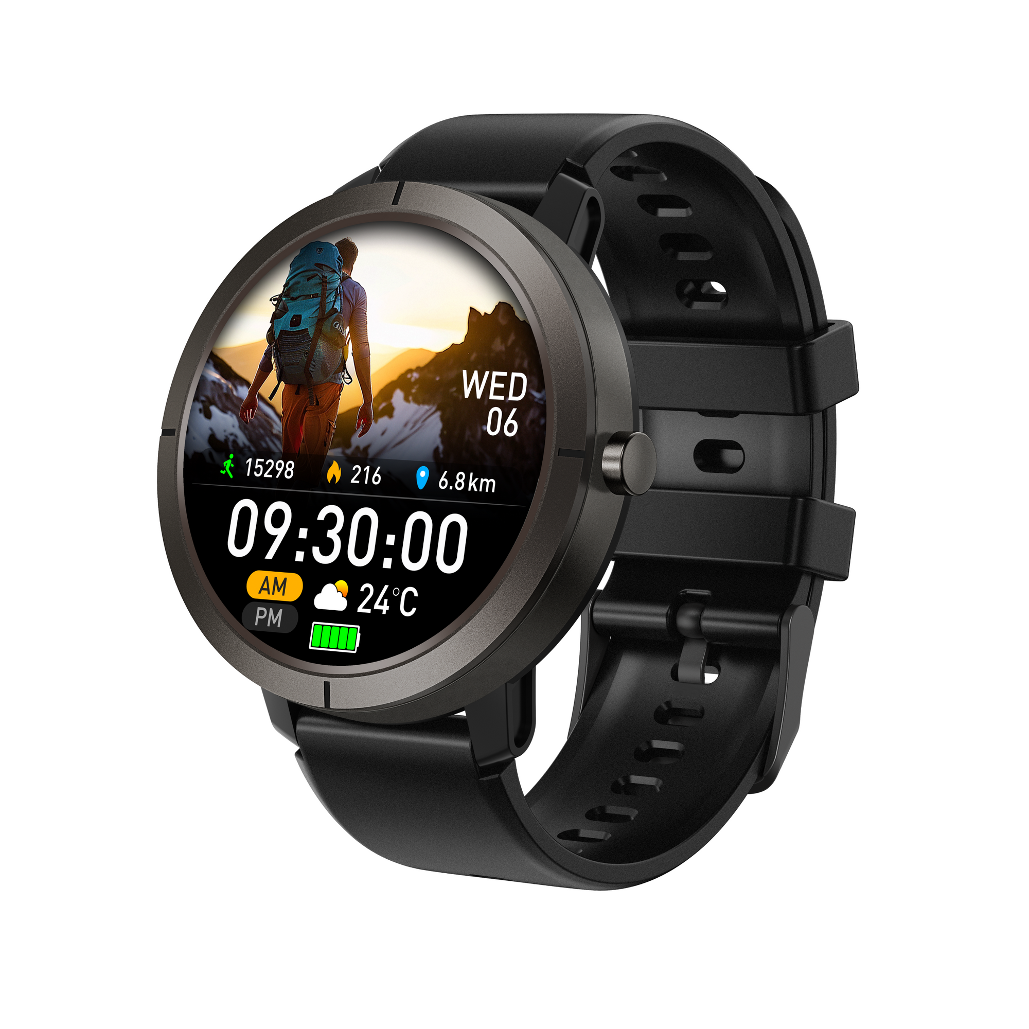 Dale Classic SmartWatch DM76 - 6 Satellites GPS / 170+ Sports Mode - Negro