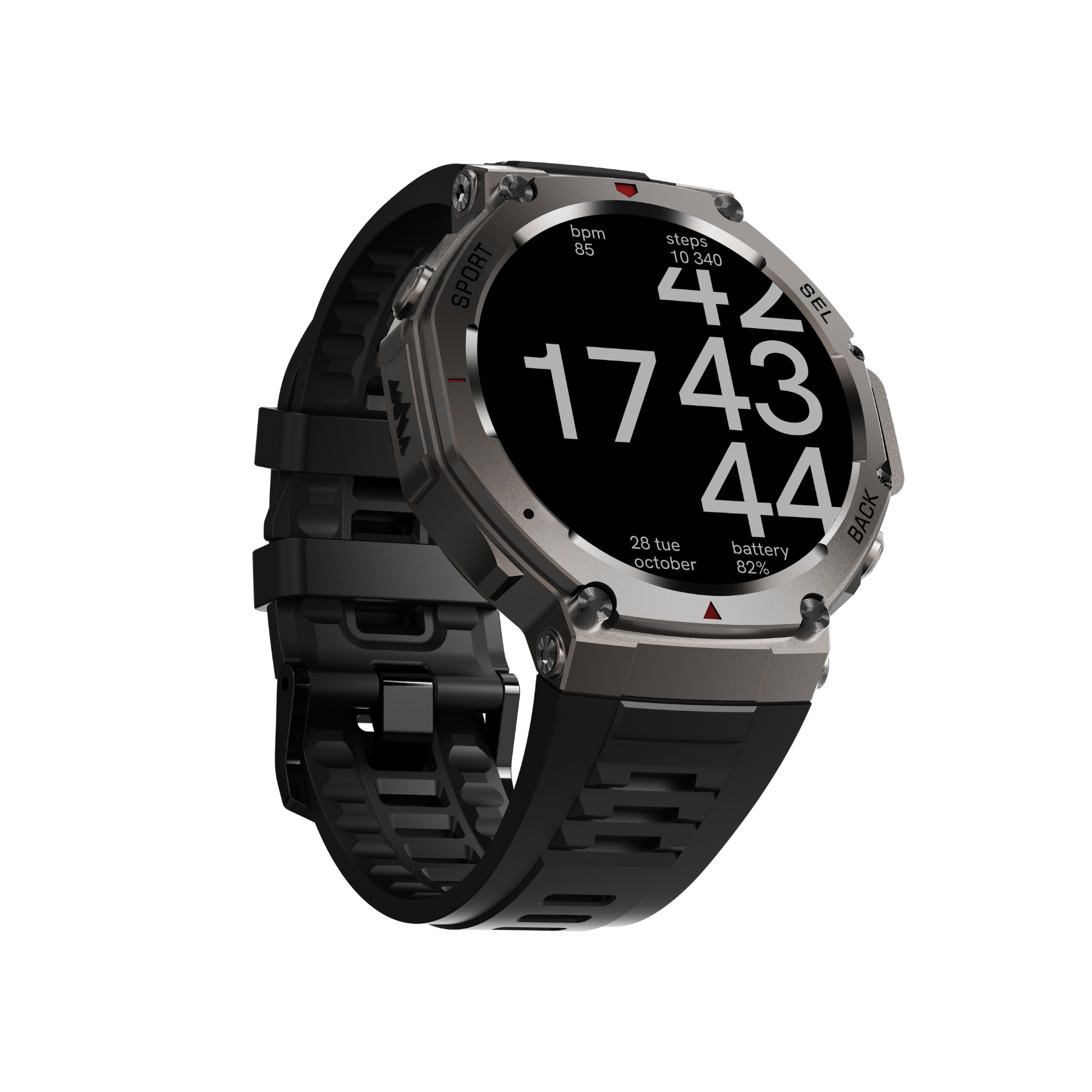 Dale T-Rex Ultra DM58 – SmartWatch Militar con GPS Dual, Brújula y Seguimiento de Rutas - Negro