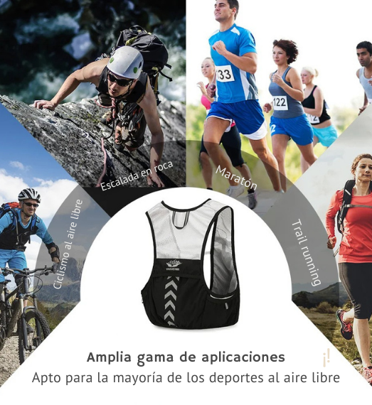 Chaleco Trail Running de Hidratación Ultraligera 5L