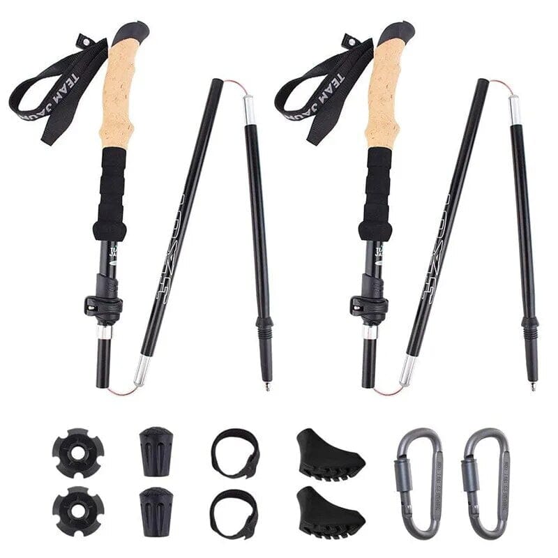 Kit 2 Bastones de Senderismo Ergonómicos Ultraligeros