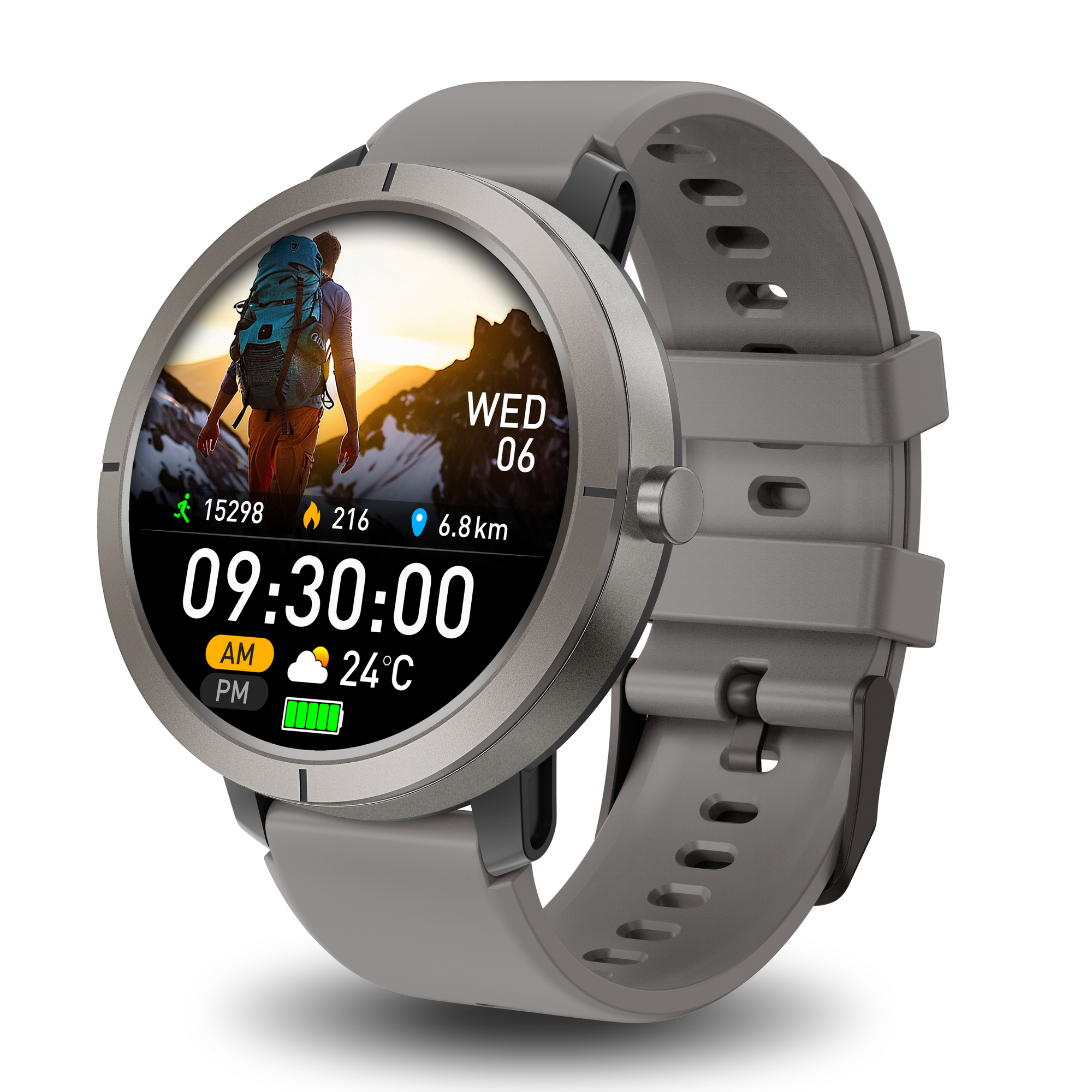Dale Classic SmartWatch DM76 - 6 Satellites GPS / 170+ Sports Mode - Argent