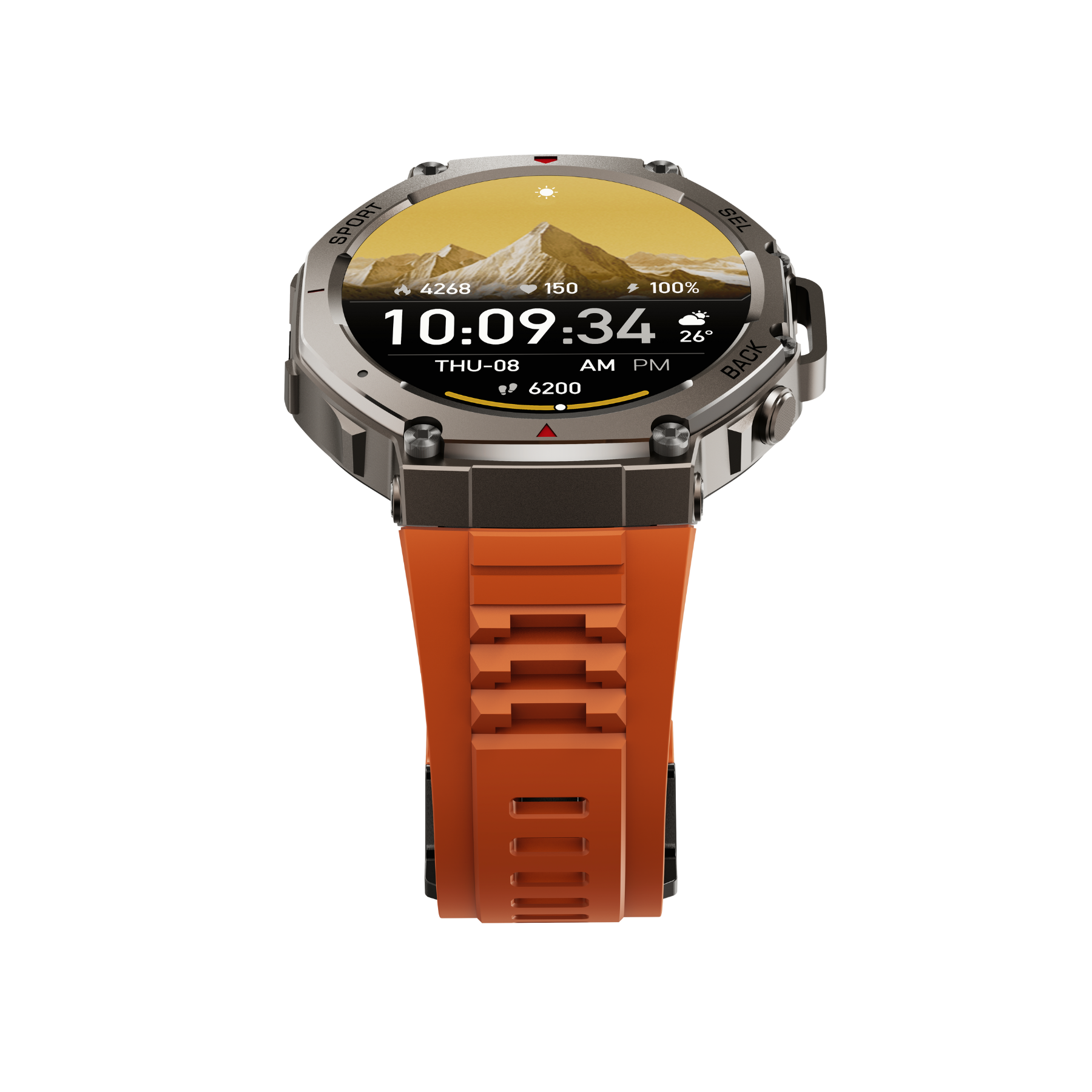 Dale T-Rex Ultra DM58 - SmartWatch Militar con GPS Dual, Brújula y Seguimiento de Rutas - Rojo