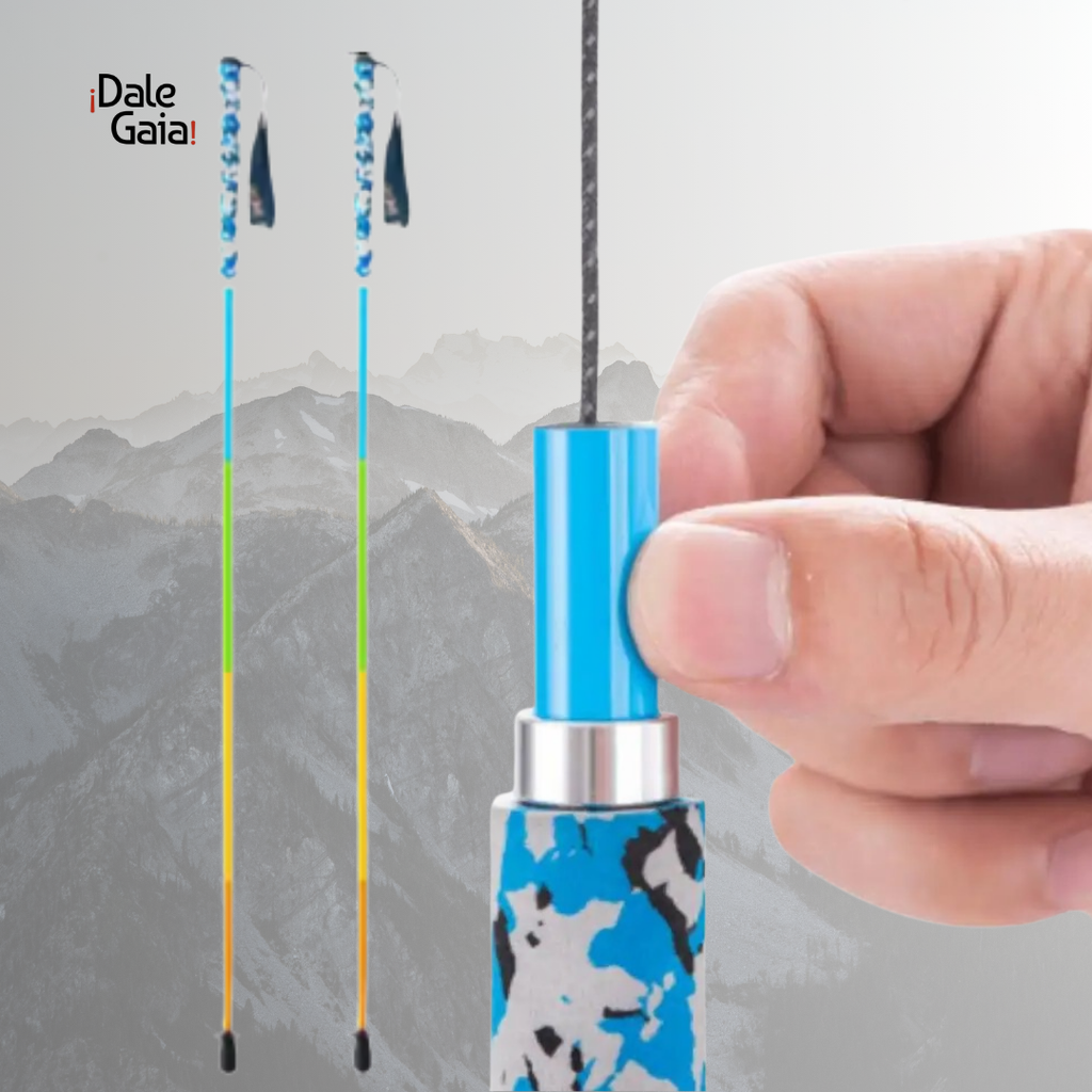 2 Bastones de Senderismo Ultraligeros E2 de Fibra de Carbono / + Gratis  Bolsa para bastones