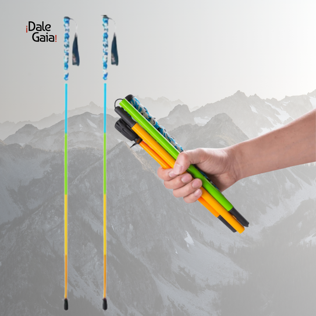 2 Bastones de Senderismo Ultraligeros E2 de Fibra de Carbono / + Gratis  Bolsa para bastones