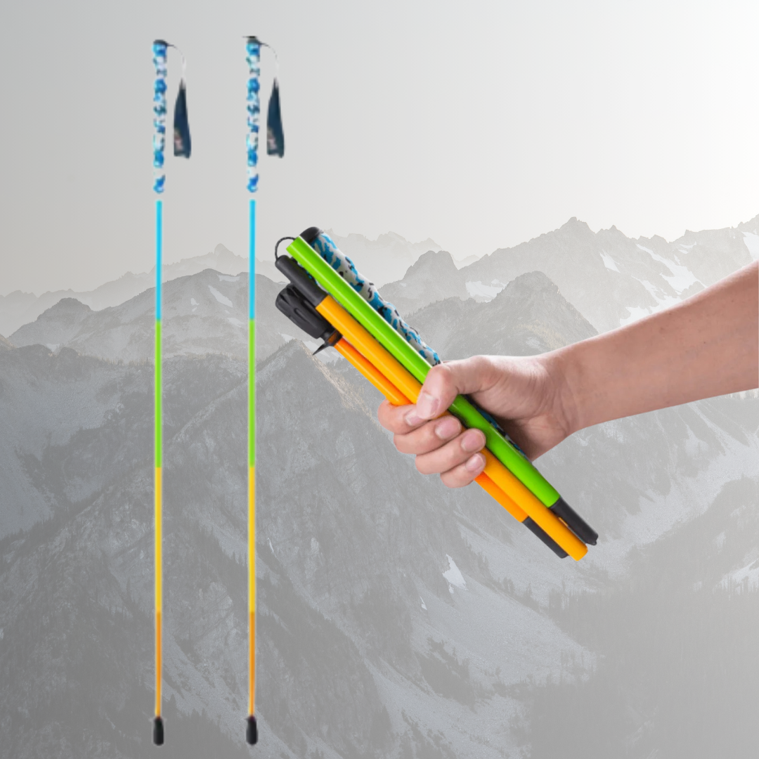 Ultralight Carbon Fiber Trekking Poles (2-Pack) + Free Carry Bag