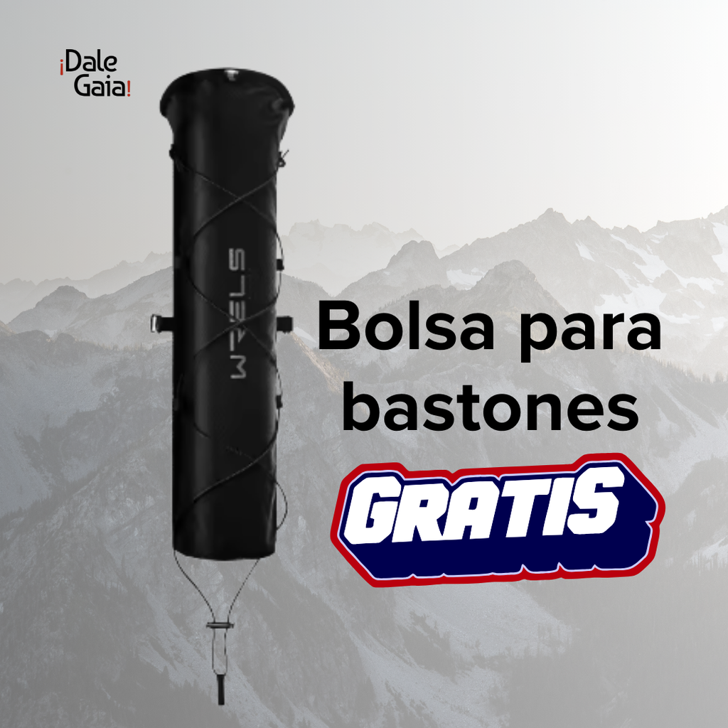 2 Bastones de Senderismo Ultraligeros E2 de Fibra de Carbono / + Gratis  Bolsa para bastones