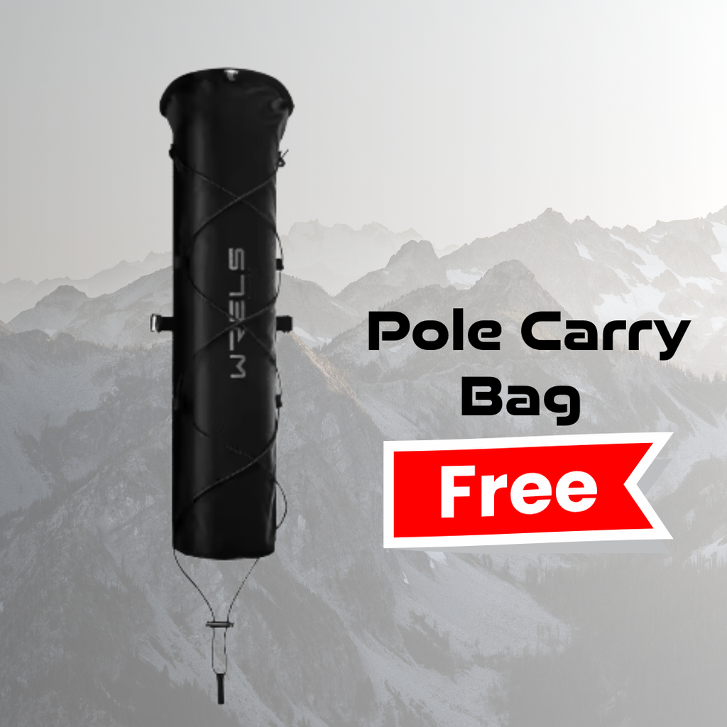 Ultralight Carbon Fiber Trekking Poles (2-Pack) + Free Carry Bag
