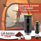 Pack Regalo para Aventureros - Linterna Potente + Powerbank Solar + Cafetera Expreso Portátil 3 en 1