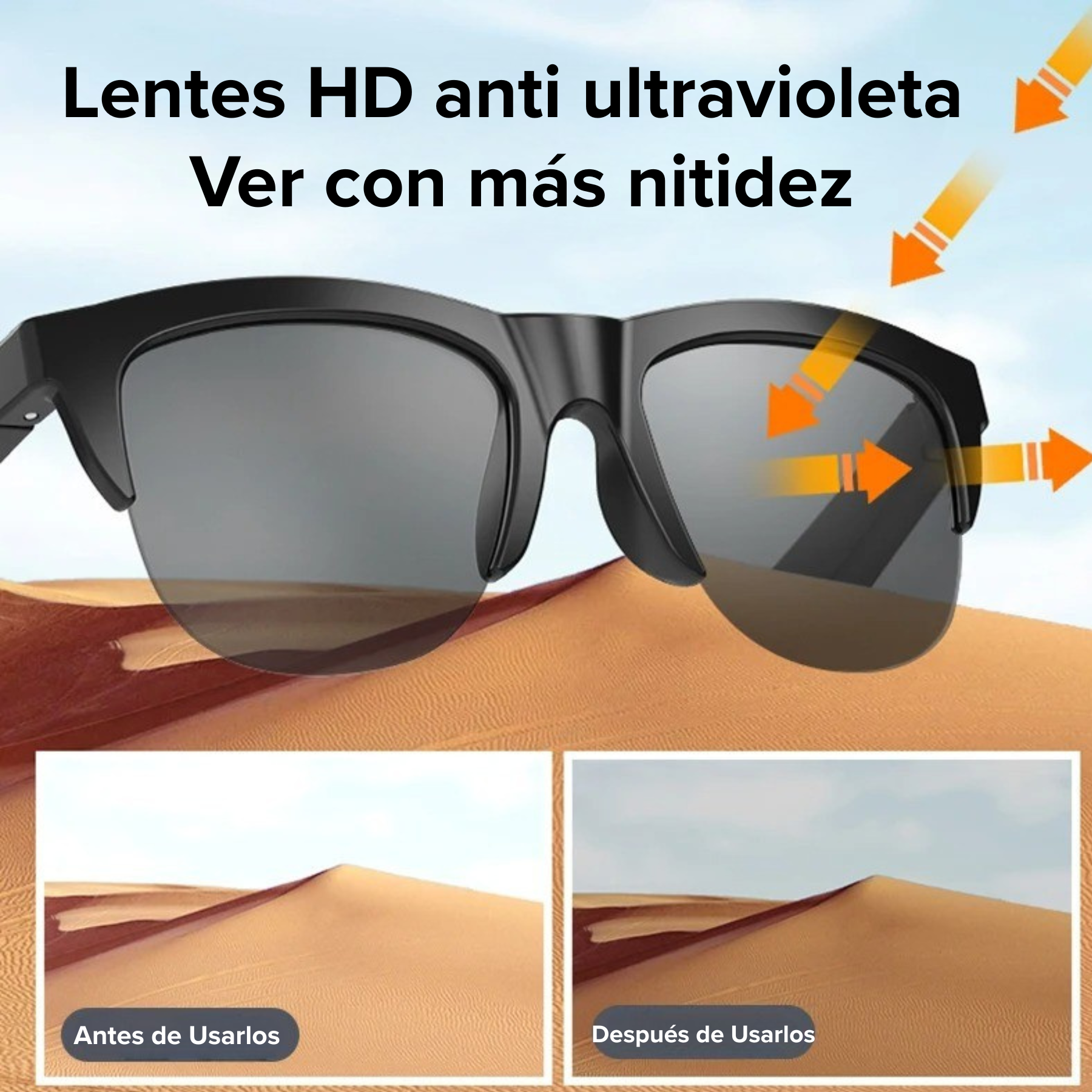 Bluetooth Smart Glasses for Running and Outdoor Sports