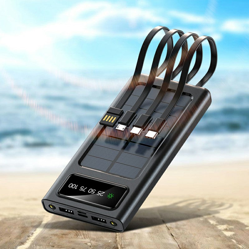 Total Light Pro – Powerful Flashlight with Tripod + Solar Power Bank