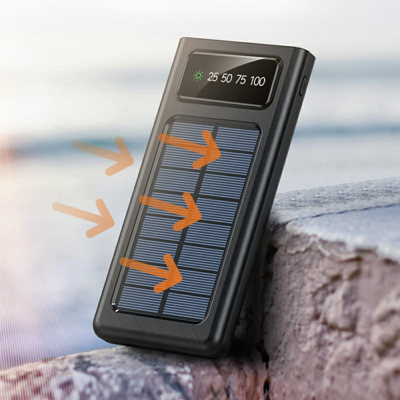 Total Light Pro – Powerful Flashlight with Tripod + Solar Power Bank