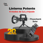 Dale Iluminación Total - Linterna Potente Con Tripode + Powerbank Solar