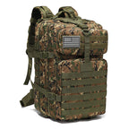 50L Waterproof Tactical Backpack for Hiking, Camping & Travel