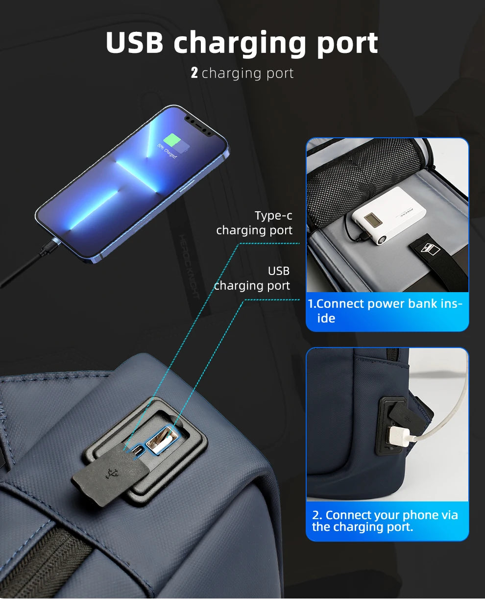 Smart Waterproof Laptop Backpack