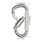 Tactical Carabiner Clips (4/6/12 Pack) – Outdoor Keychain & Gear Hooks