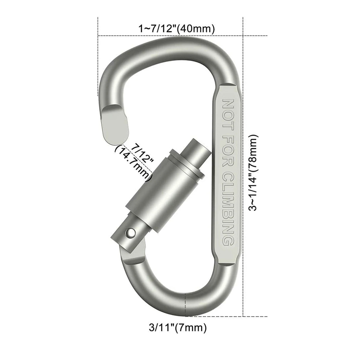 Tactical Carabiner Clips (4/6/12 Pack) – Outdoor Keychain & Gear Hooks