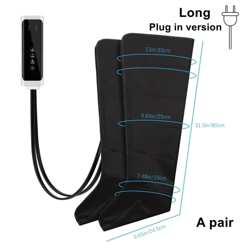 Air Compression Leg & Foot Massager Boots with Remote Control