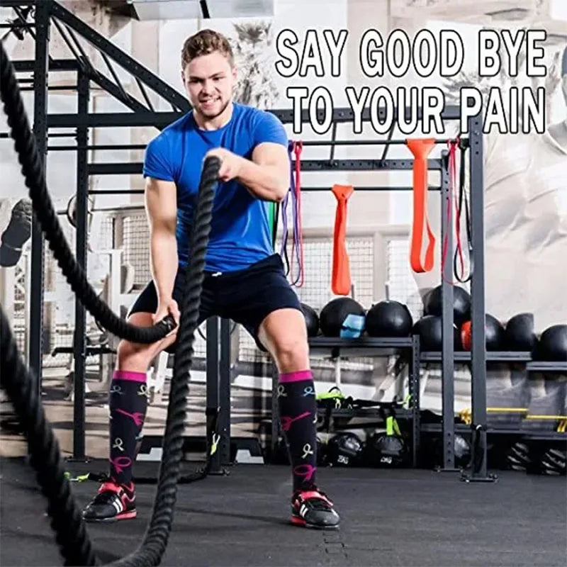 Compression Socks (8 Pairs) | All-Day Support for Nurses, Travel, Running & Recovery