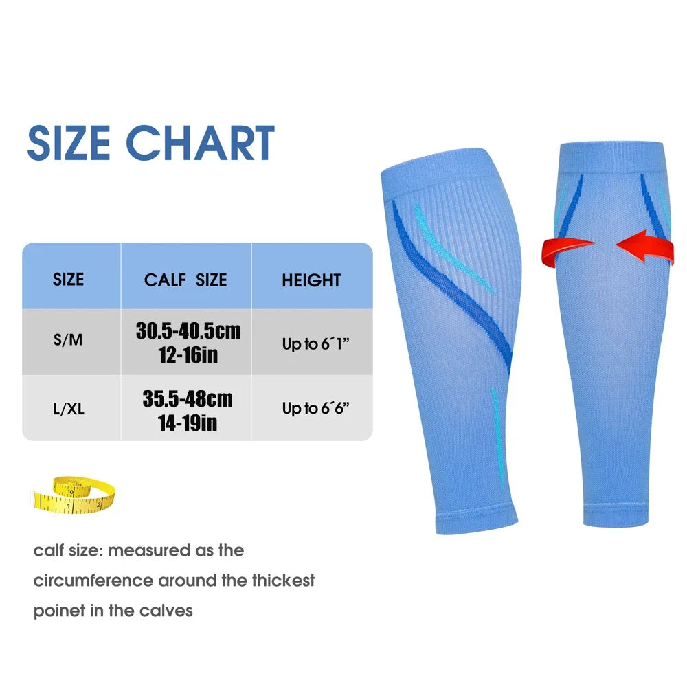 20-30 mmHg Calf Compression Sleeves for Running & Recovery