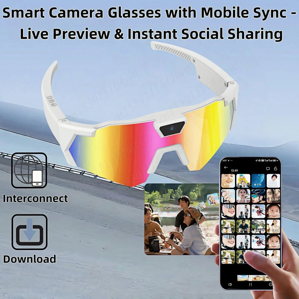 Gaia Vision X – POV Camera Glasses 1080P for Sports & Outdoor