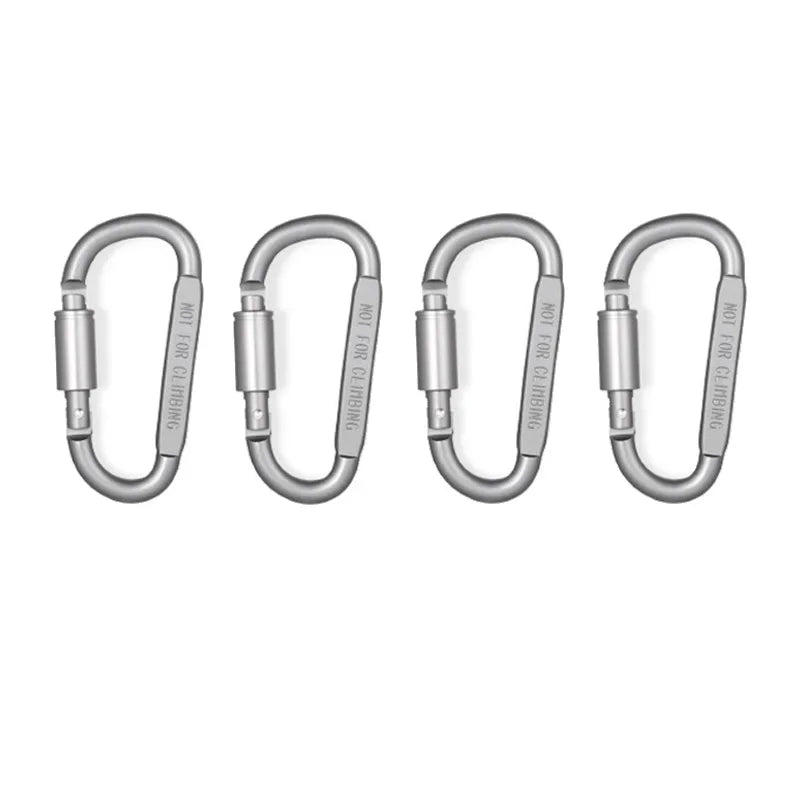 Tactical Carabiner Clips (4/6/12 Pack) – Outdoor Keychain & Gear Hooks