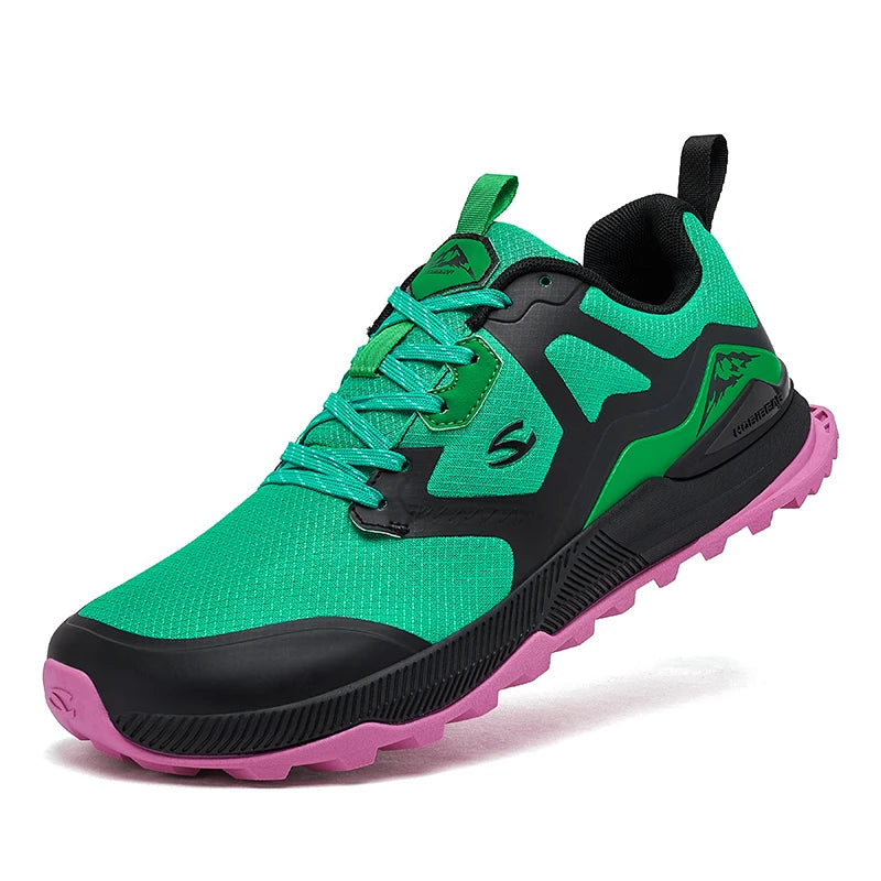 Unisex TrailFlex Hiking Sneakers – Lightweight Outdoor Shoes - Green