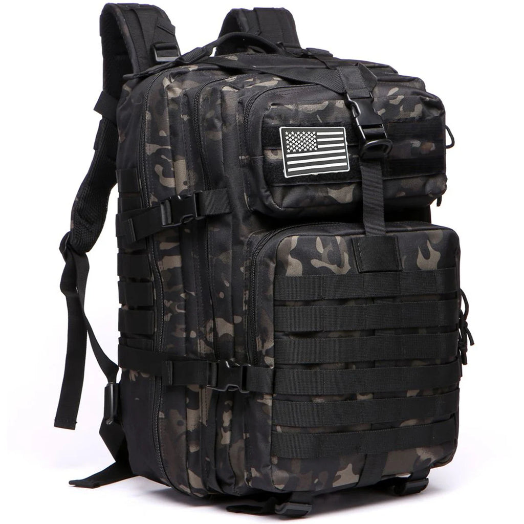 50L Waterproof Tactical Backpack for Hiking & Camping