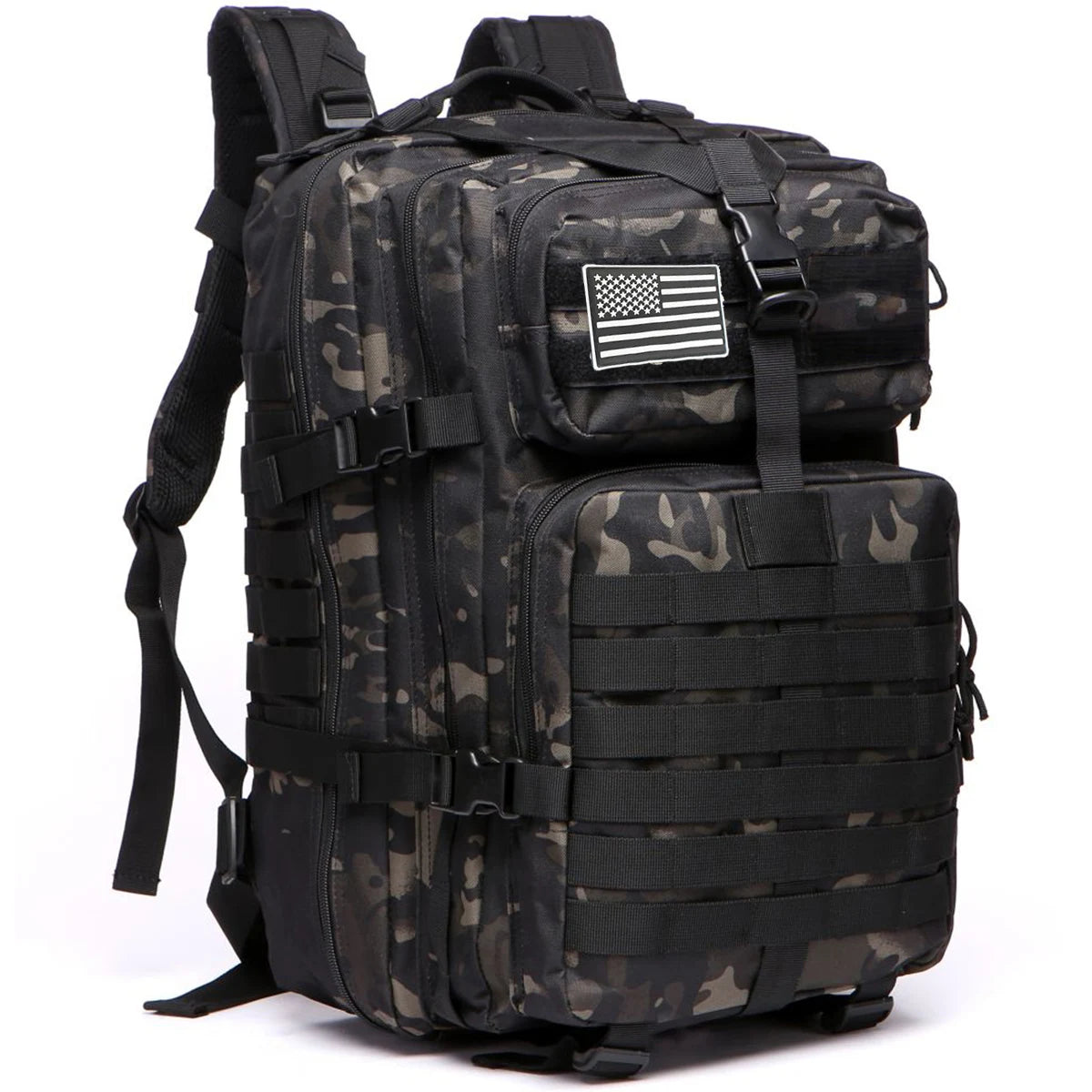50L Waterproof Tactical Backpack for Hiking & Camping