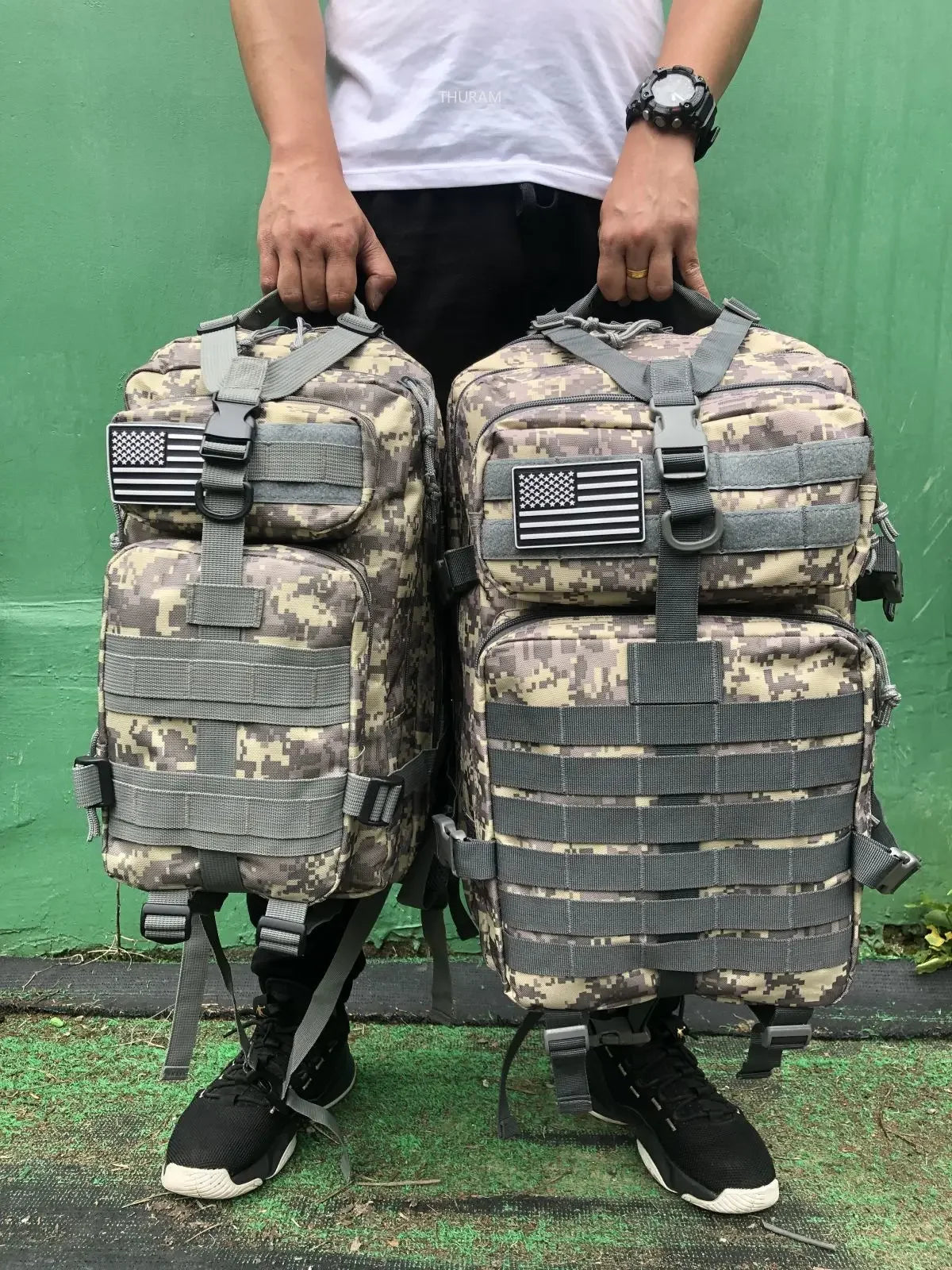 50L Waterproof Tactical Backpack for Hiking & Camping