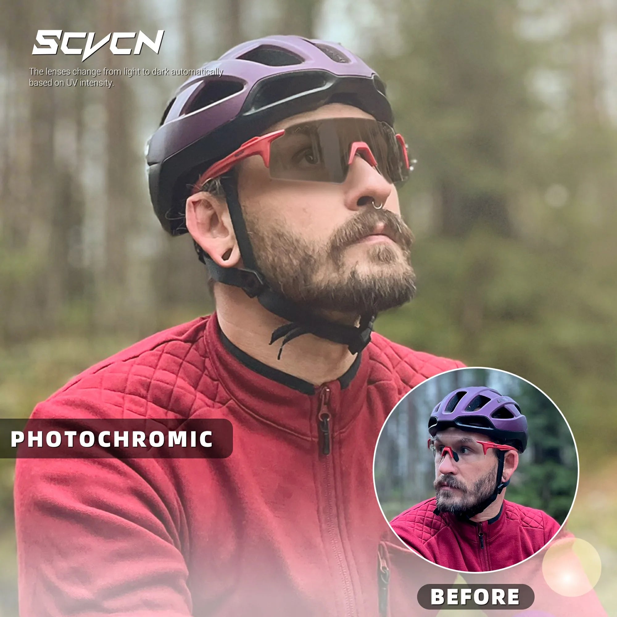 Lentes ActiveVue - Gafas Fotocromáticas Protección UV400 - Azul