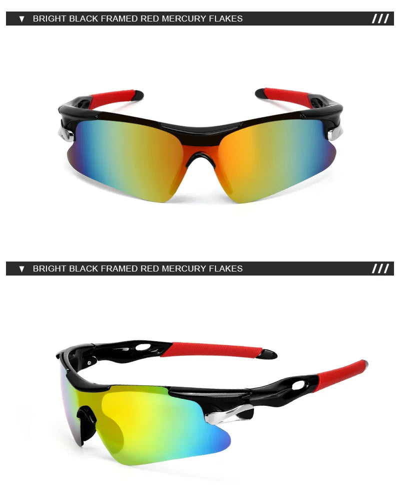 Gafas Deportivas para Ciclismo - Rojo/Azul